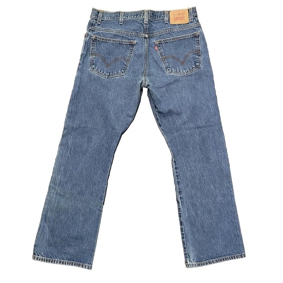 Vtg Levis 517 Jeans Mens 38x32 Actual Sz 36Wx30.5L Blue Bootcut Medium W… - Picture 2 of 13